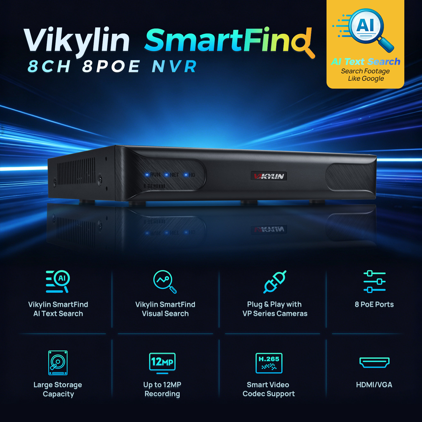 Hdmi Vga Adapter - Vikylin 4K NVR UP to 12MP