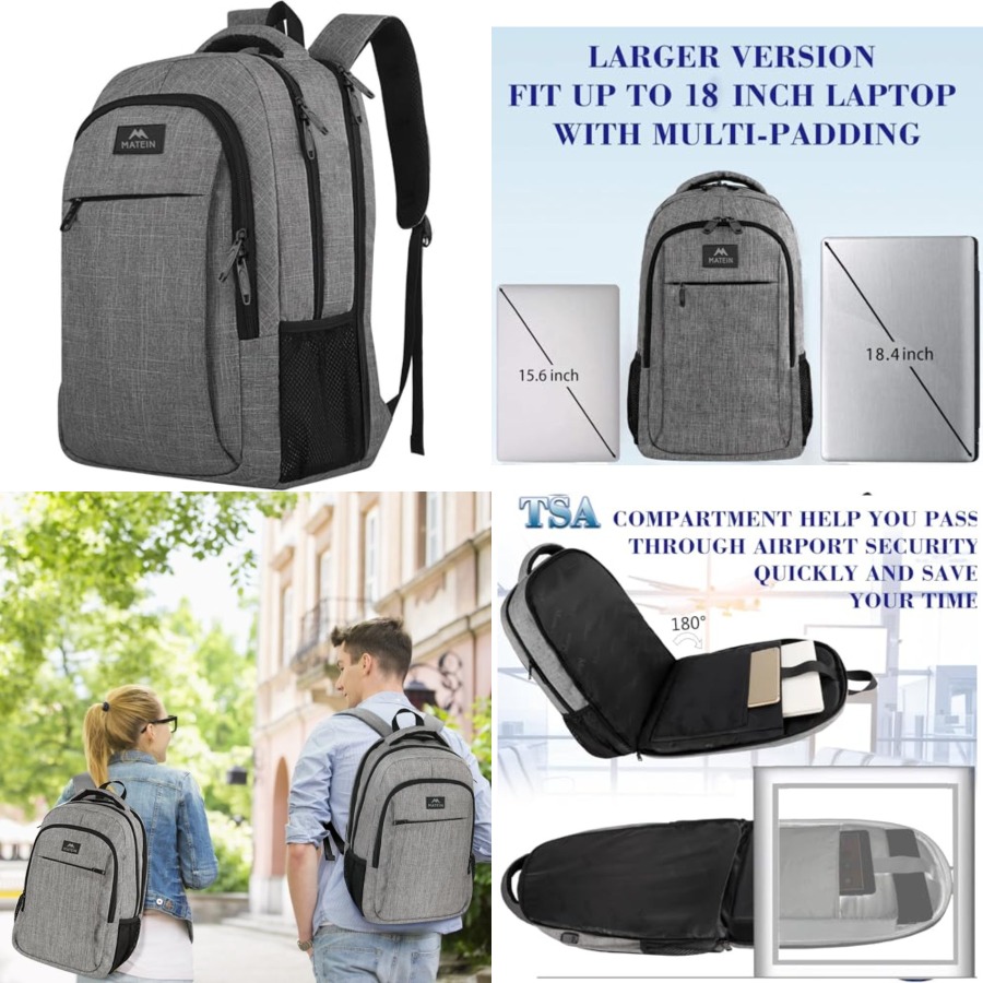 Laptop Backpack Anti Theft - Extra Large.4 Laptop Backpack, Travel Computer