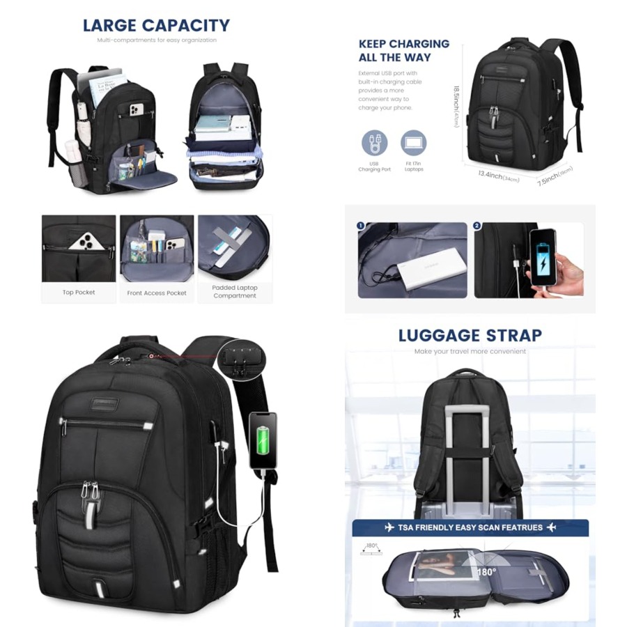 Laptop Backpack Anti Theft - Travel Laptop Backpack Waterproof Anti Theft