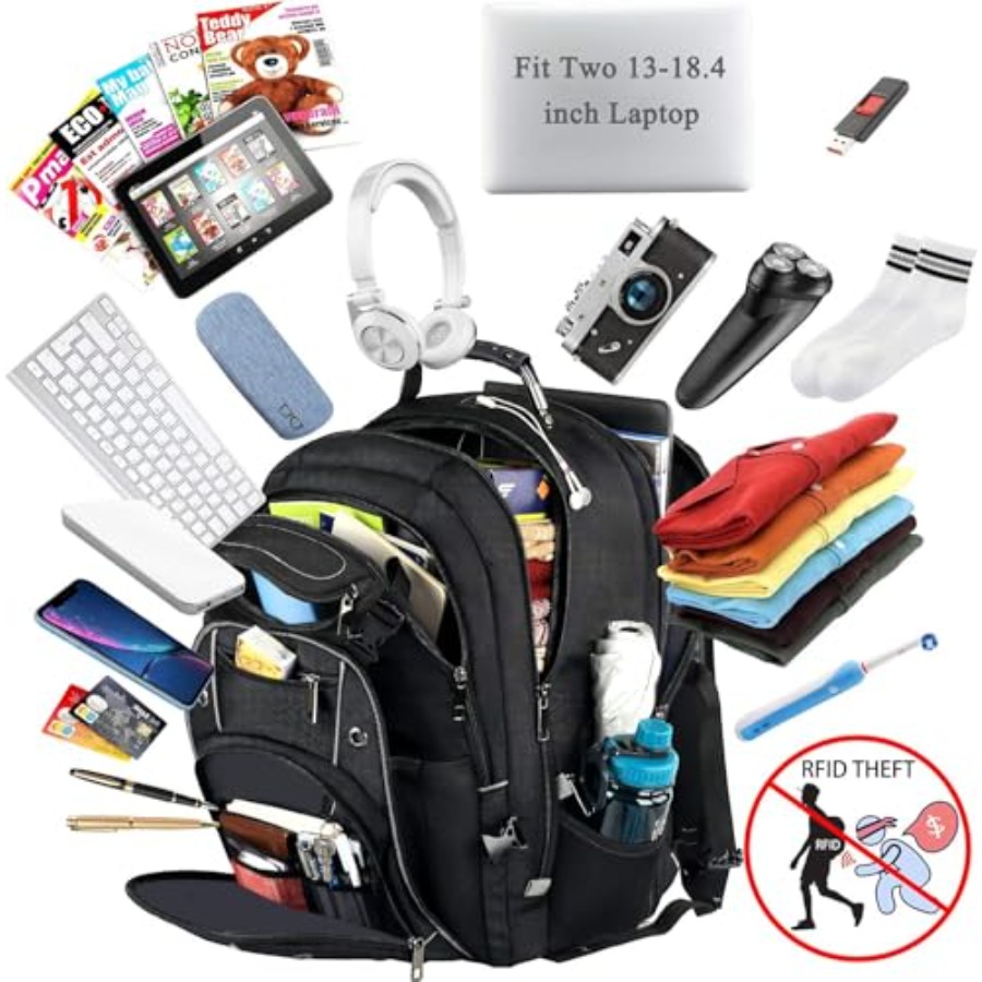 Laptop for unisex, 60L Extra L - Laptop Backpack Anti Theft ulasan dan harga