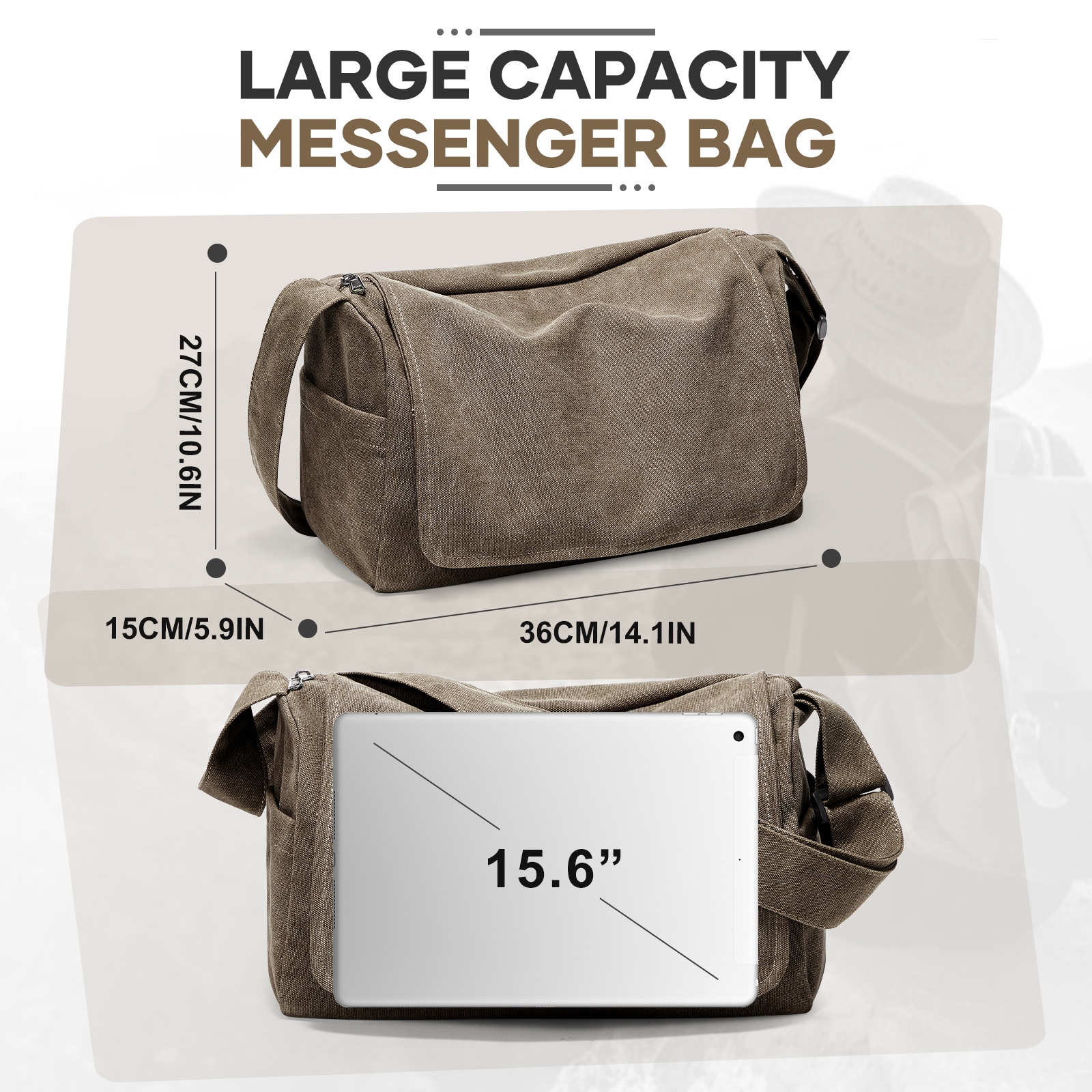 Vintage Men's Shoulder Bag Mes - Laptop Accessories Box ulasan dan harga