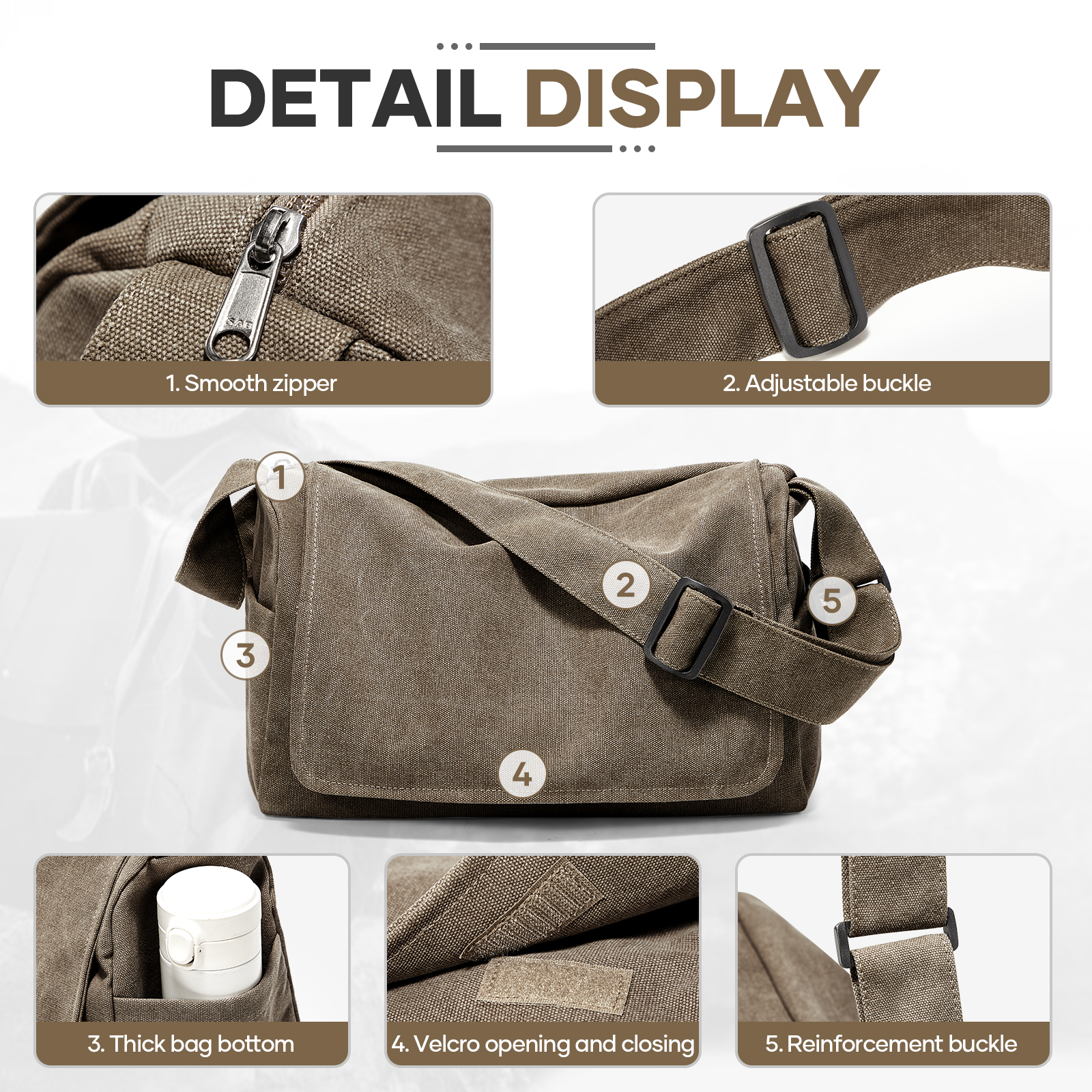 Vintage Men's Shoulder Bag Mes - Laptop Accessories Box ulasan dan harga