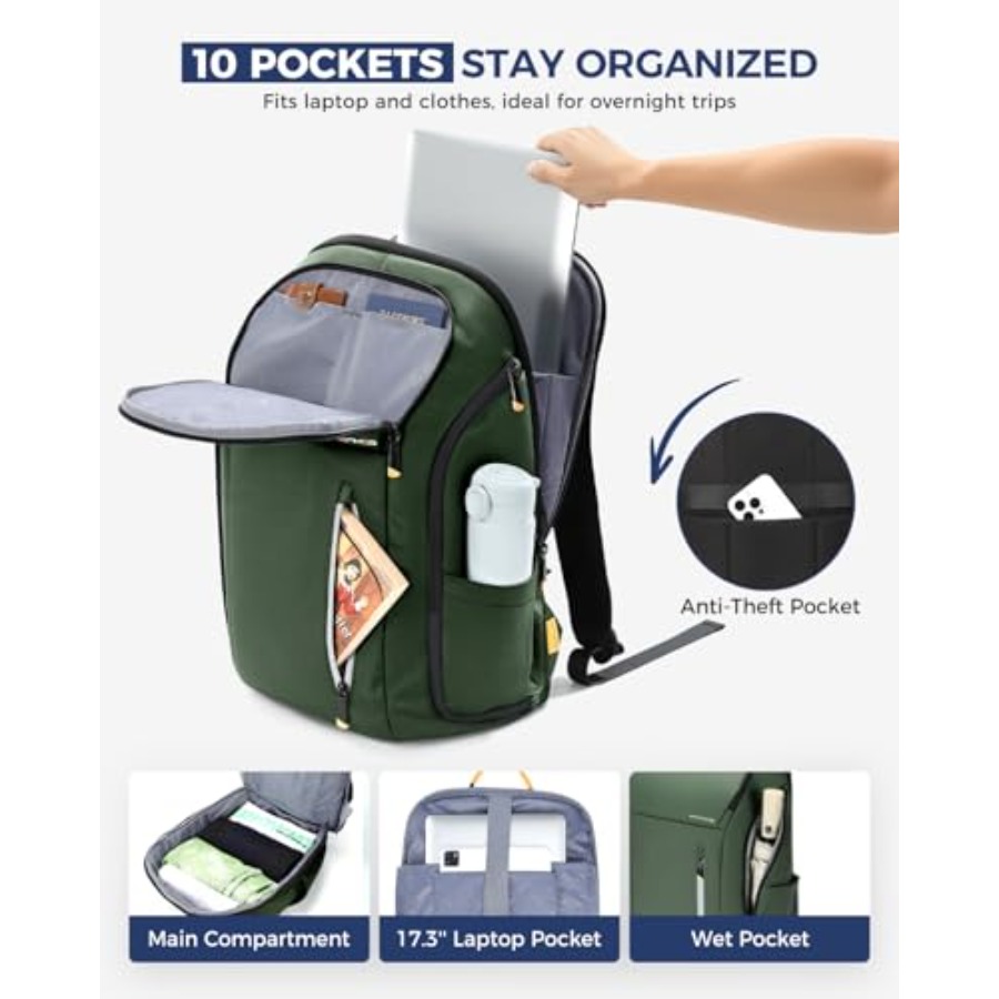 Laptop Backpack for Men, Buses - Laptop Backpack Anti Theft ulasan dan harga