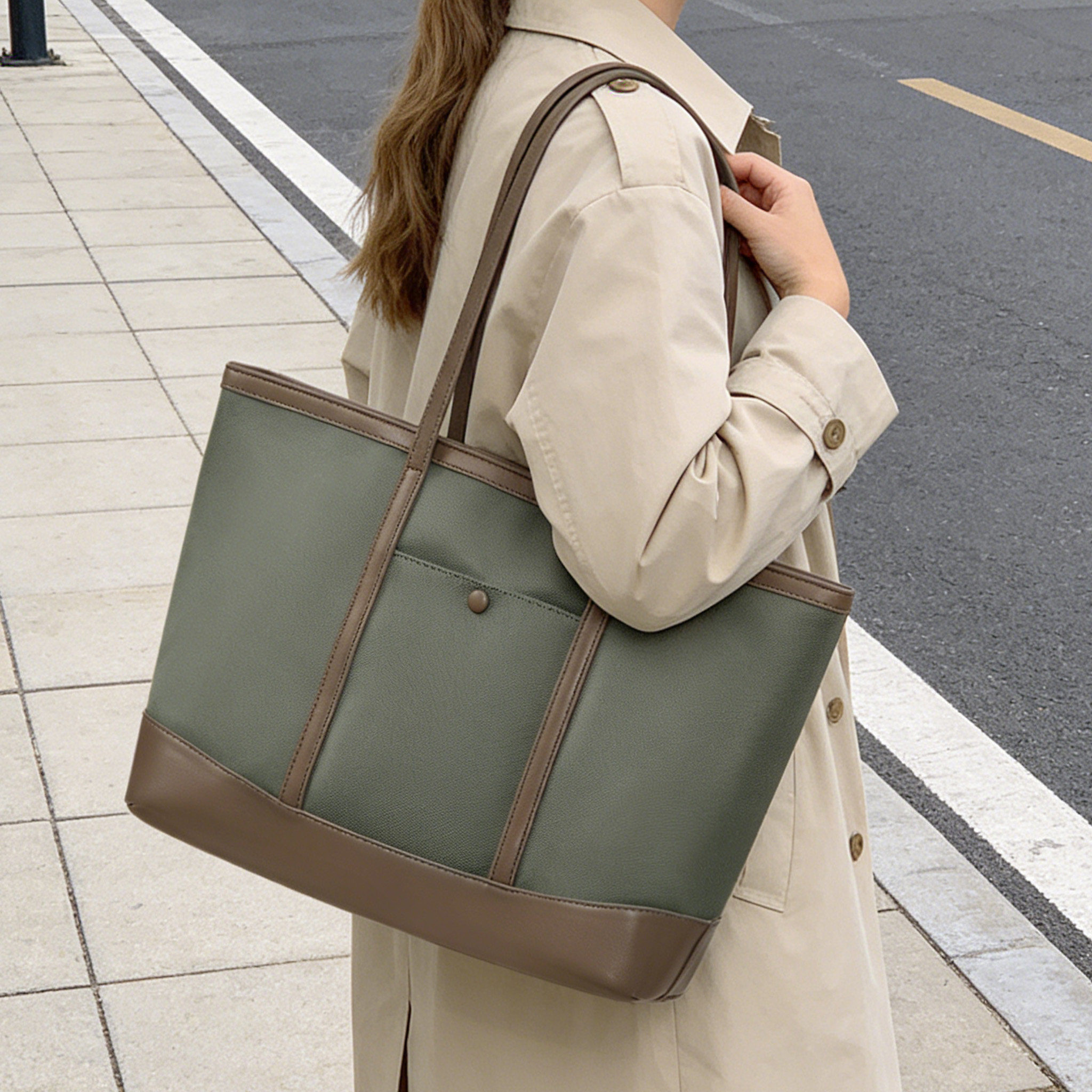 Women Large Shoulder Bag, Zipp - Laptop Accessories Box ulasan dan harga