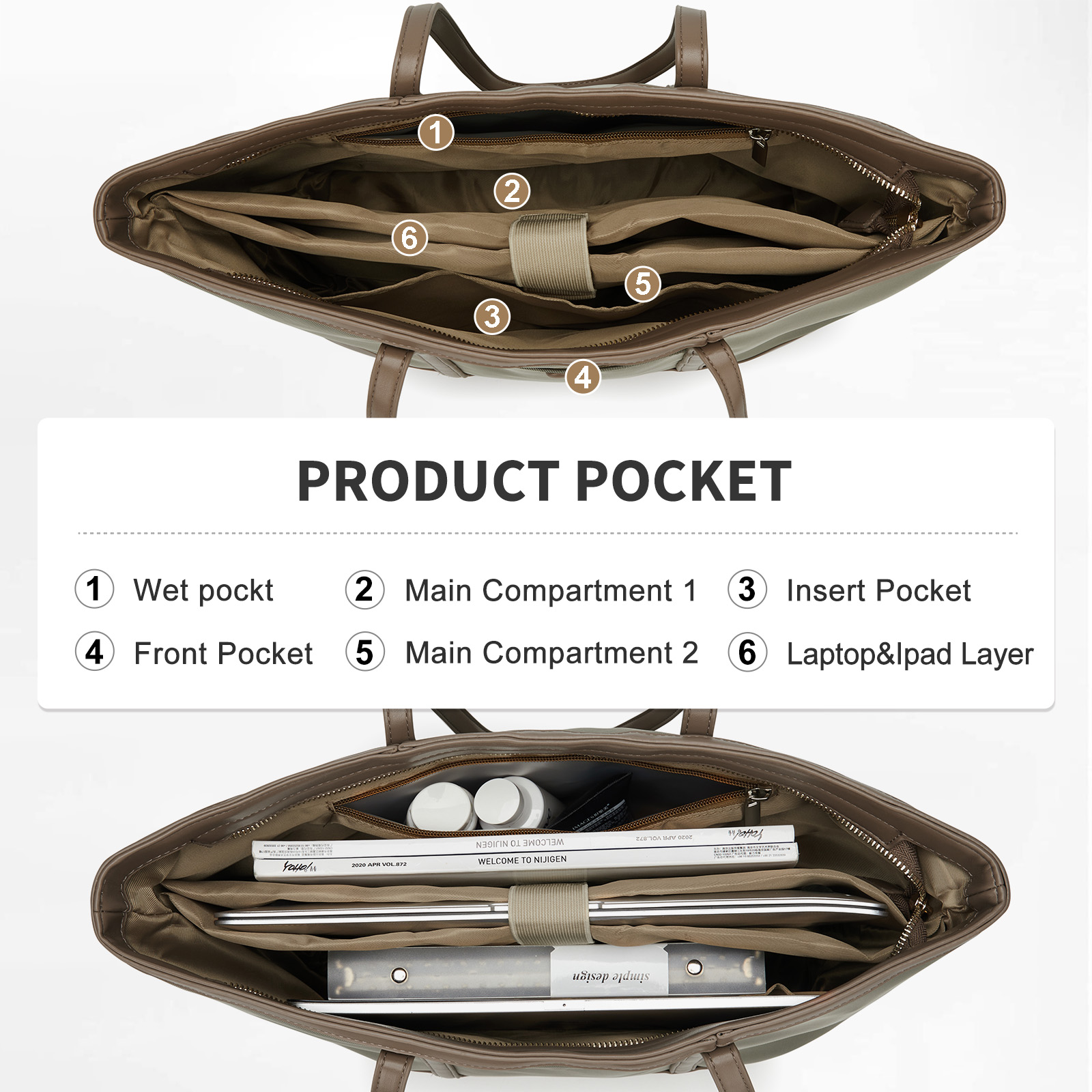 Women Large Shoulder Bag, Zipp - Laptop Accessories Box ulasan dan harga