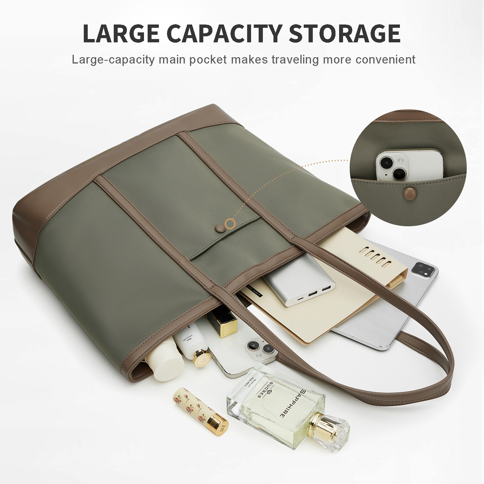 Women Large Shoulder Bag, Zipp - Laptop Accessories Box ulasan dan harga