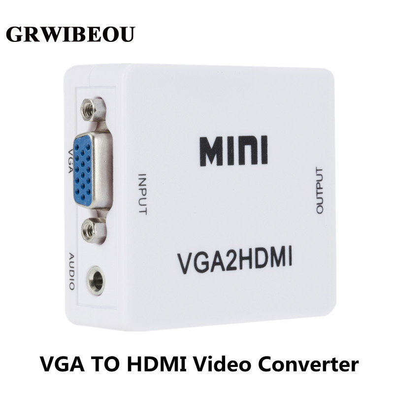 VGA To HDMI-Compatible Video A - Hdmi Vga Adapter ulasan dan harga