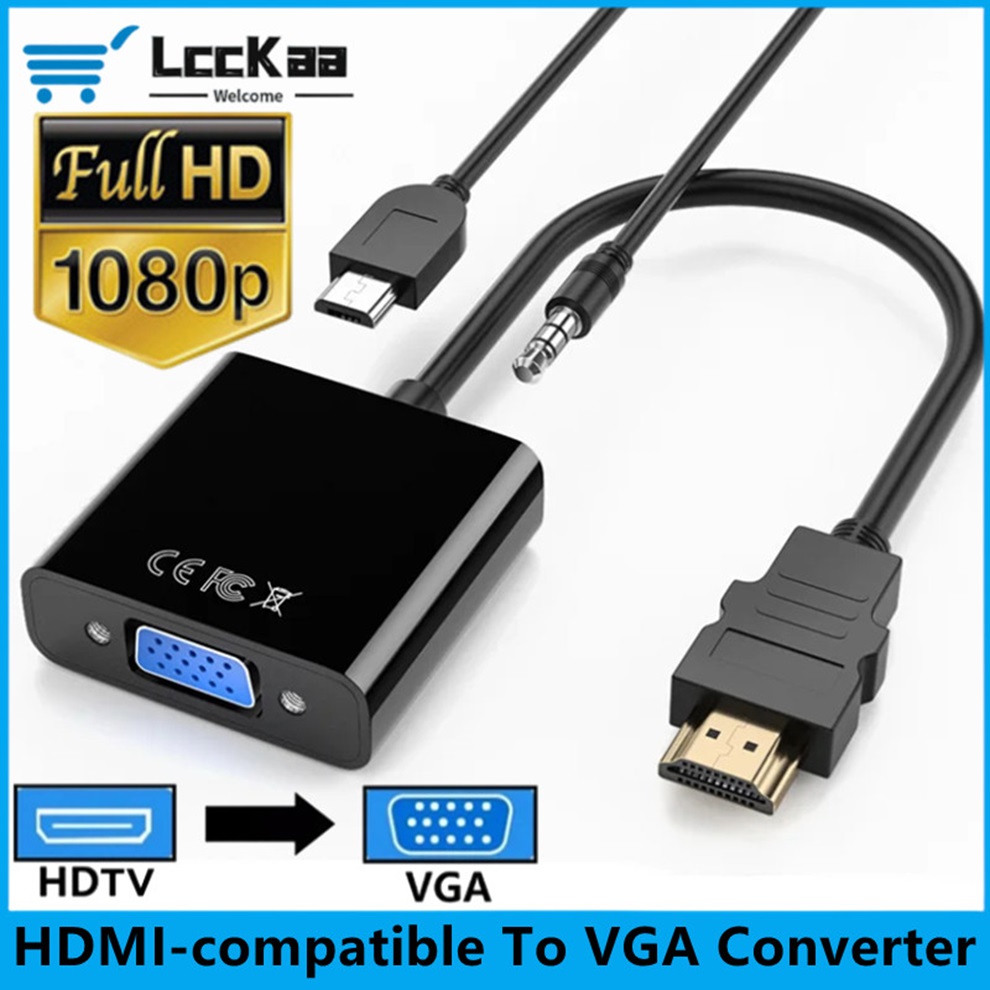 HDMI-compatible To VGA Convert - Hdmi Vga Adapter ulasan dan harga