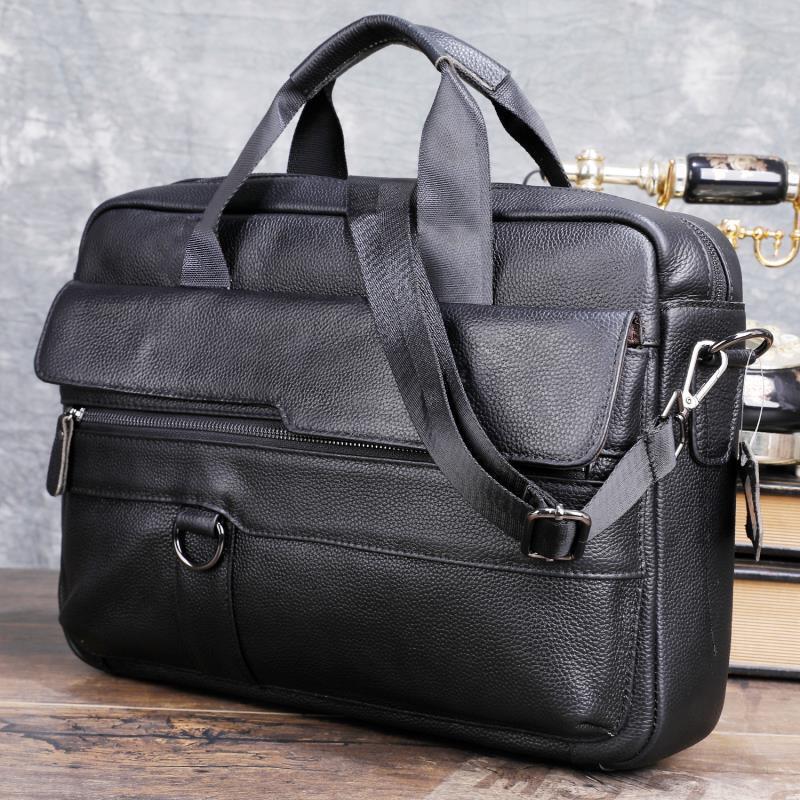 Large Men's Genuine Leather Ha - Laptop Accessories Box ulasan dan harga
