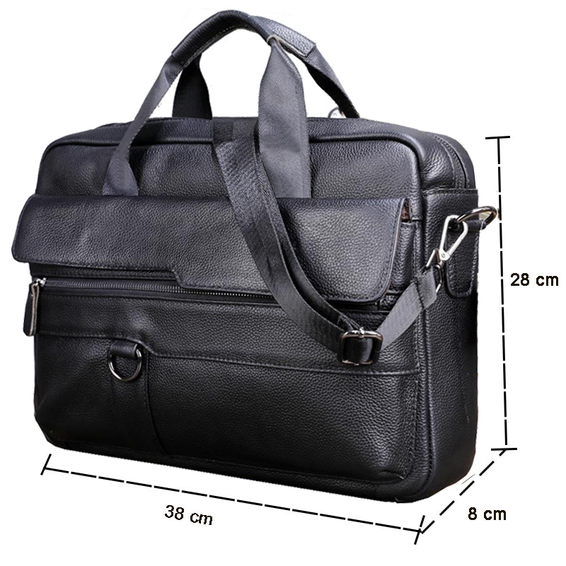 Large Men's Genuine Leather Ha - Laptop Accessories Box ulasan dan harga
