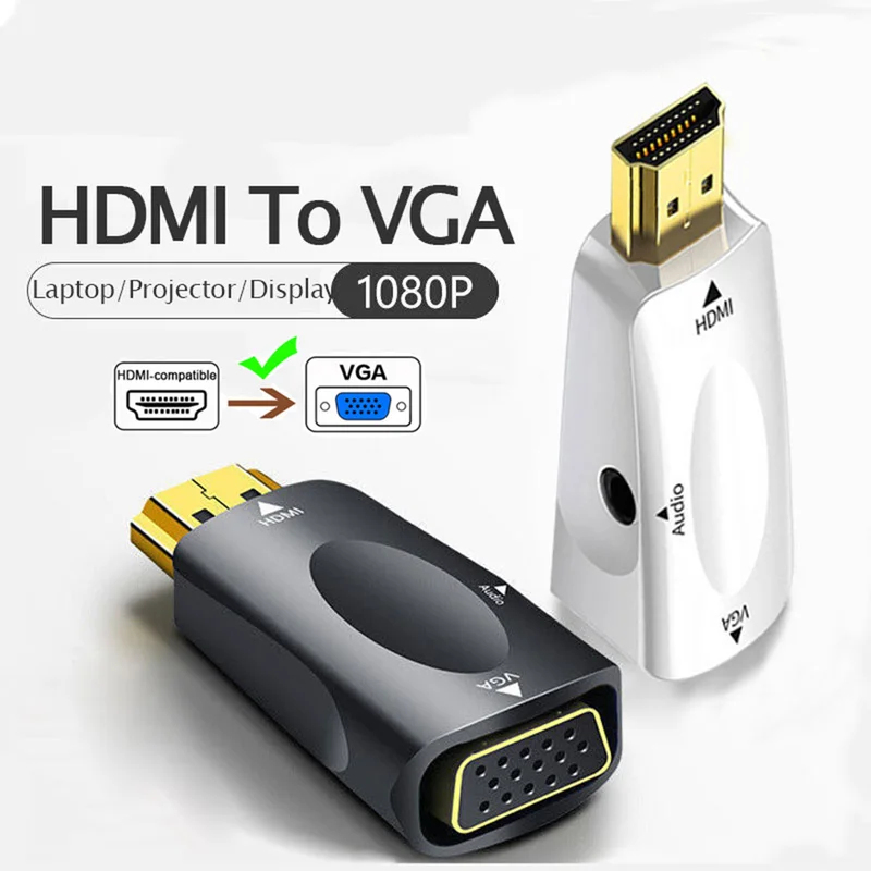 1/2/3/4pcs Mini HDMI-Compatibl - Hdmi Vga Adapter ulasan dan harga
