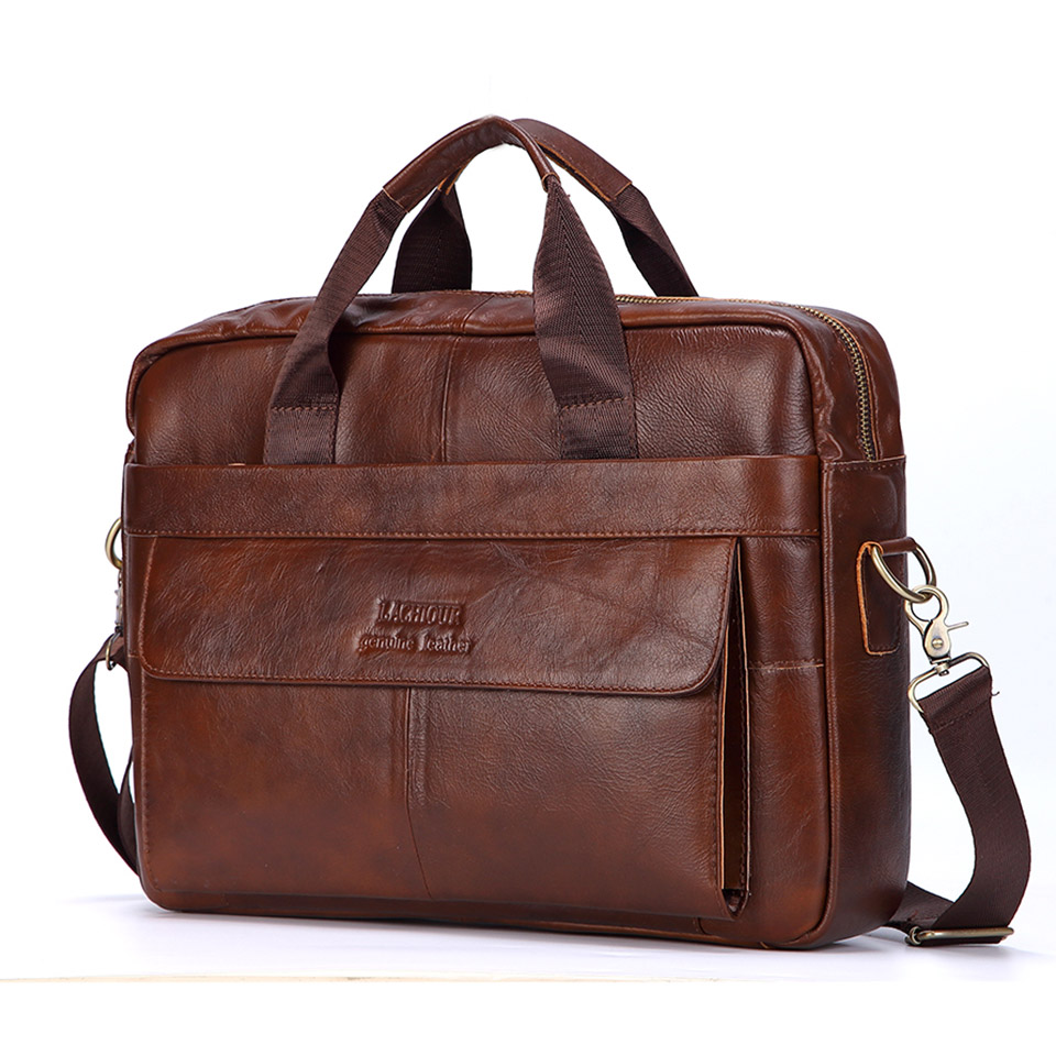 Men Genuine Leather Handbag Fa - Laptop Accessories Box ulasan dan harga