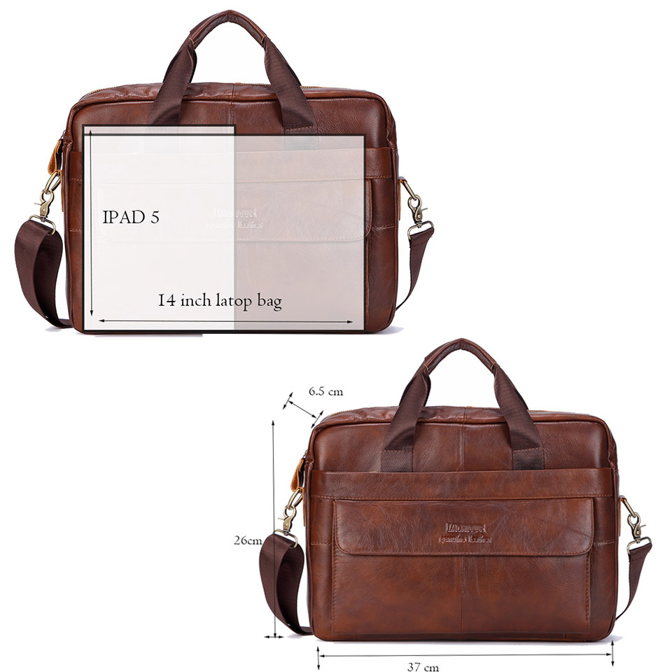 Men Genuine Leather Handbag Fa - Laptop Accessories Box ulasan dan harga