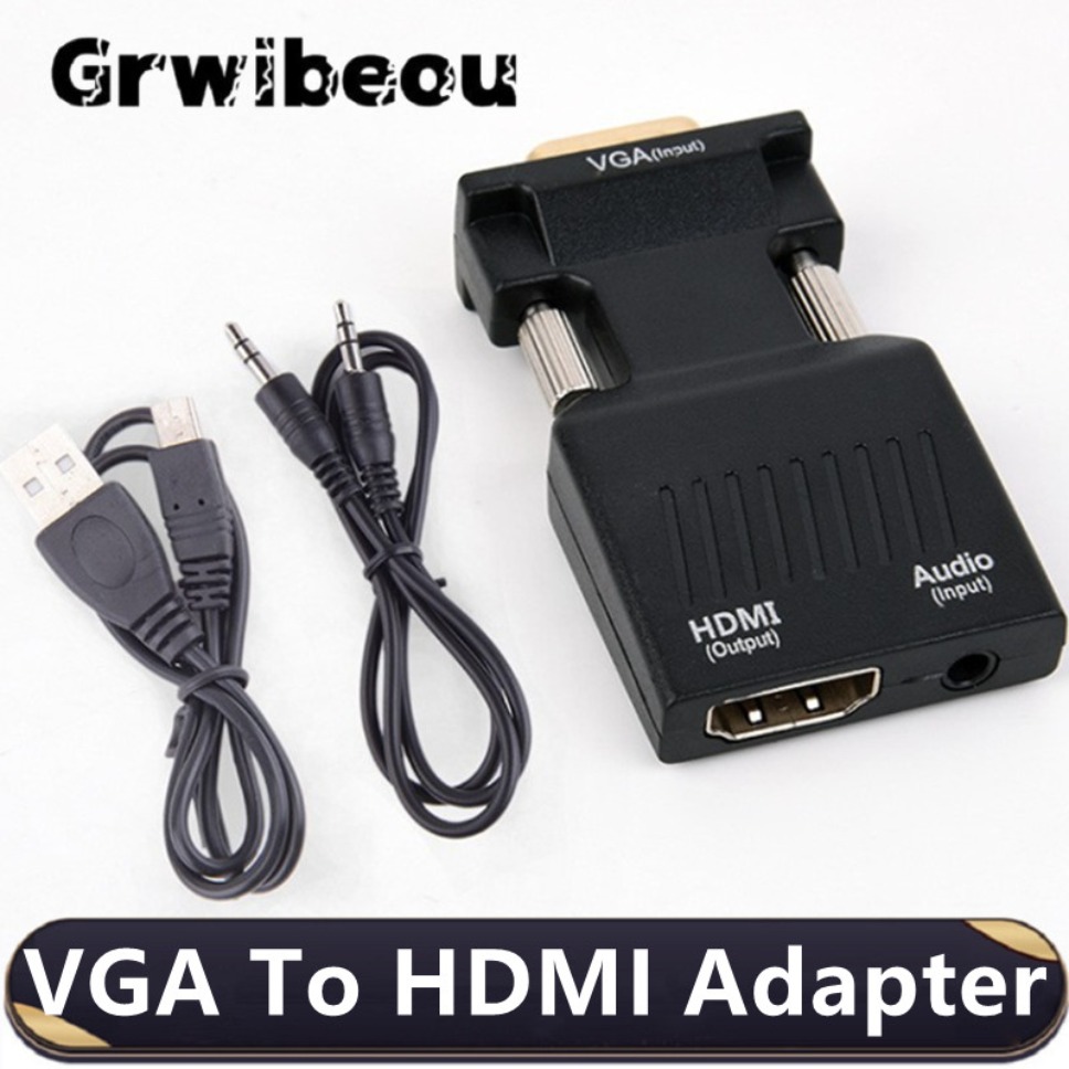 1080P VGA to HDMI Converter Wi - Hdmi Vga Adapter ulasan dan harga