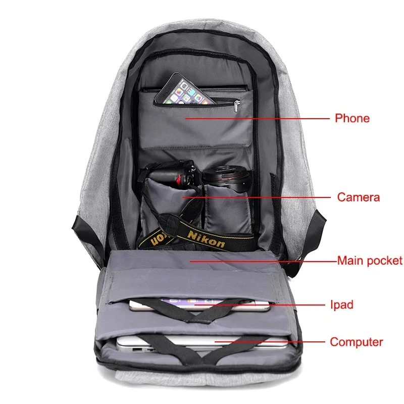 Large Capacity School Backpack - Laptop Accessories Box ulasan dan harga