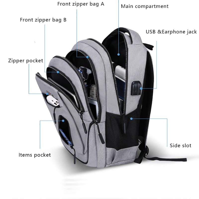 Large Capacity Backpack Men La - Laptop Accessories Box ulasan dan harga