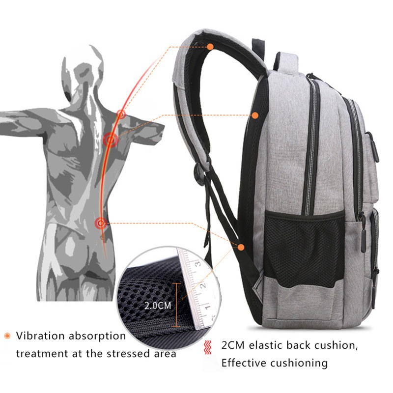 Large Capacity Backpack Men La - Laptop Accessories Box ulasan dan harga