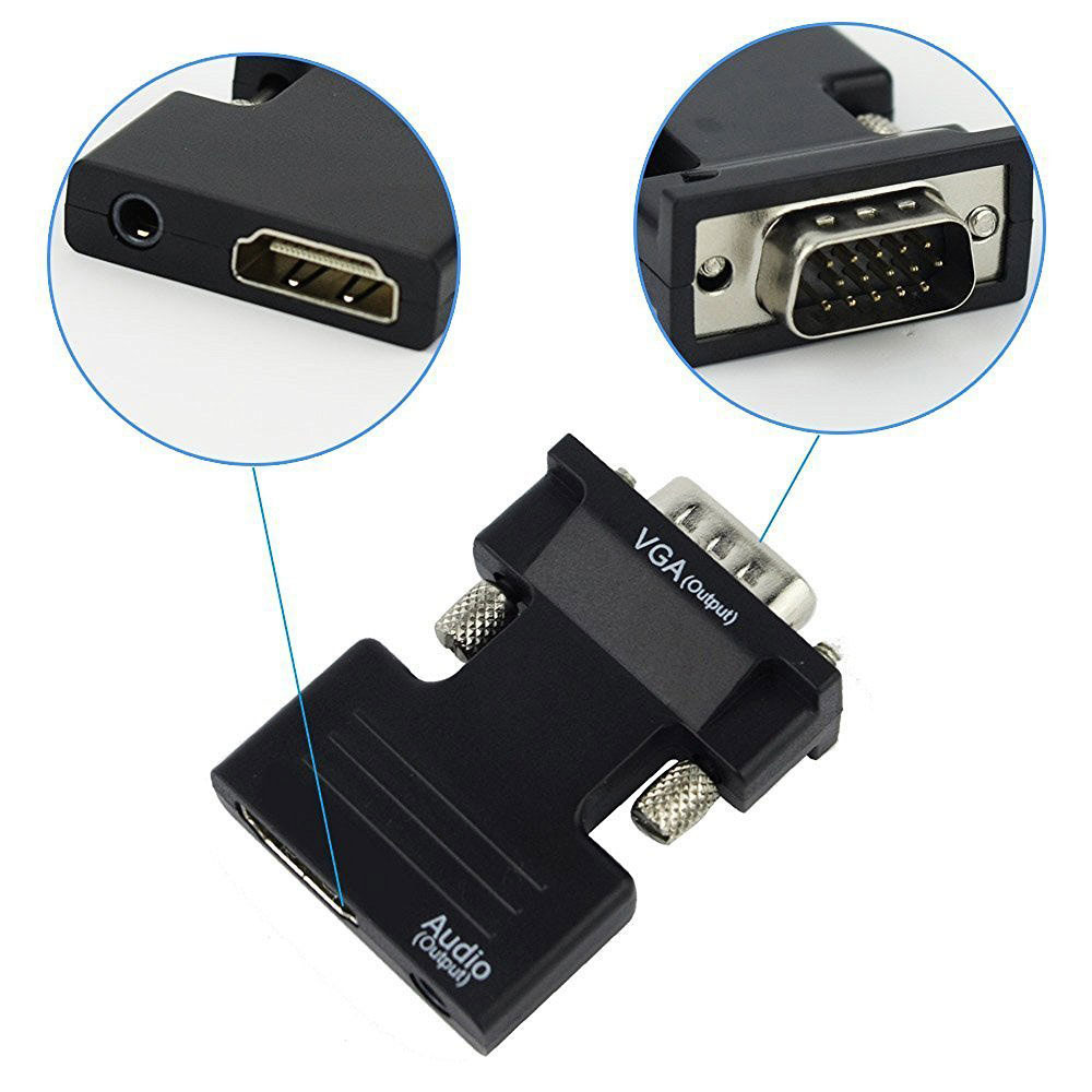 HDMI-compatible to VGA Convert - Hdmi Vga Adapter ulasan dan harga