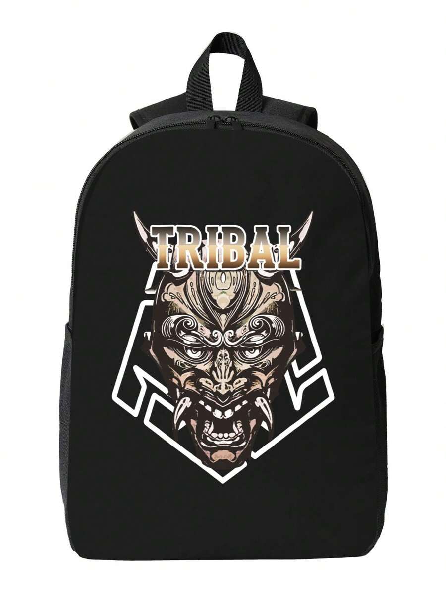 Tribal Demon Print Waterproof  - Laptop Backpack Anti Theft ulasan dan harga