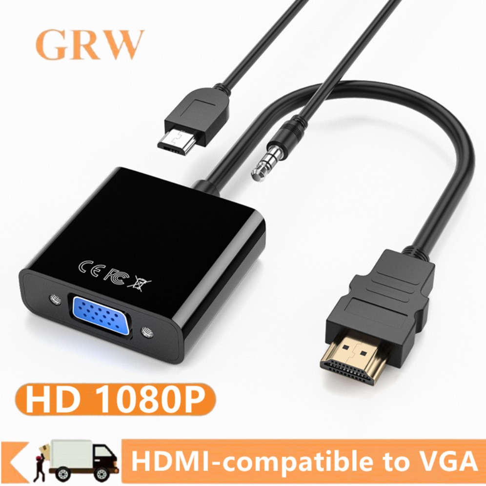 1080P HDMI-compatible to VGA A - Hdmi Vga Adapter ulasan dan harga