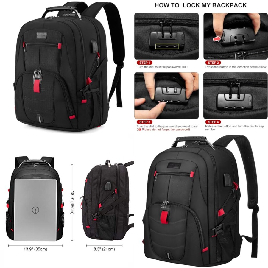 Laptop Backpack for Men Women, - Laptop Backpack Anti Theft ulasan dan harga