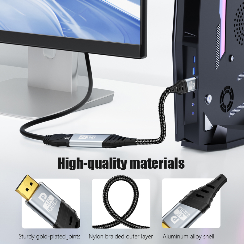 4K30Hz Display Port to HDTV Ad - Laptop Accessories Box ulasan dan harga