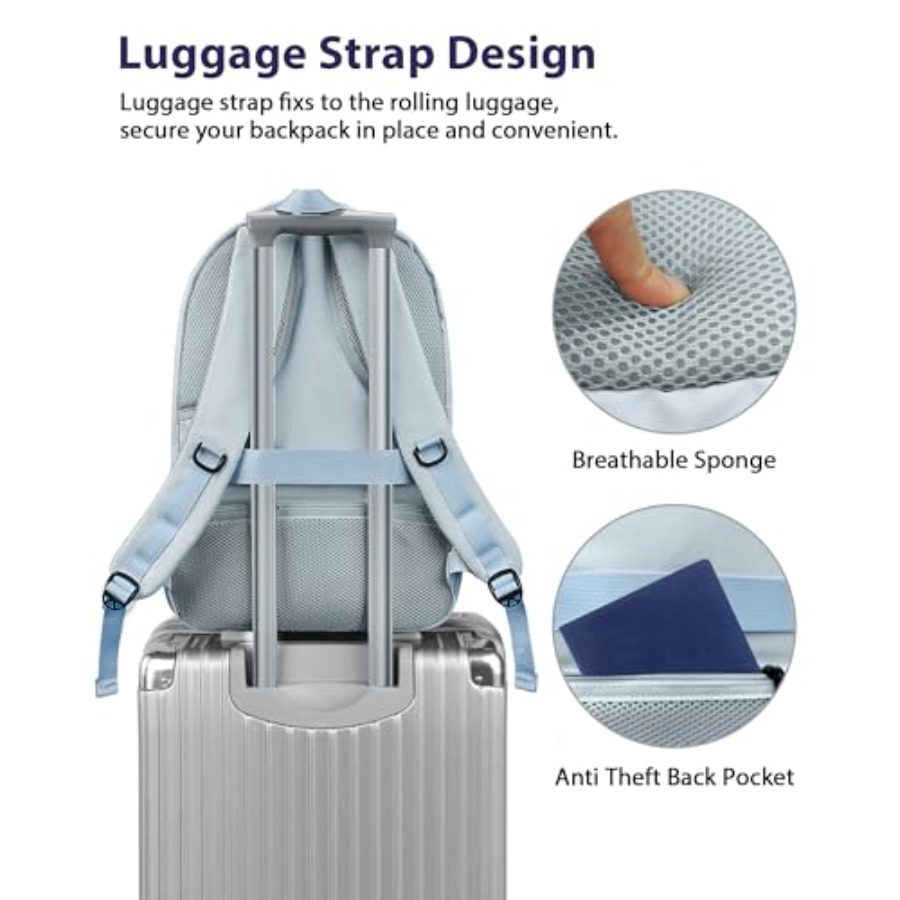 Laptop Backpack, Womens Large  - Laptop Backpack Anti Theft ulasan dan harga