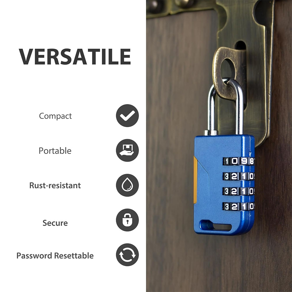 4 Digit Combination Padlock wi - Laptop Backpack Anti Theft ulasan dan harga