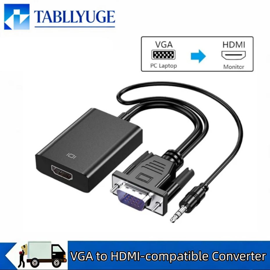 VGA to HDMI compatible 1080P A - Hdmi Vga Adapter ulasan dan harga